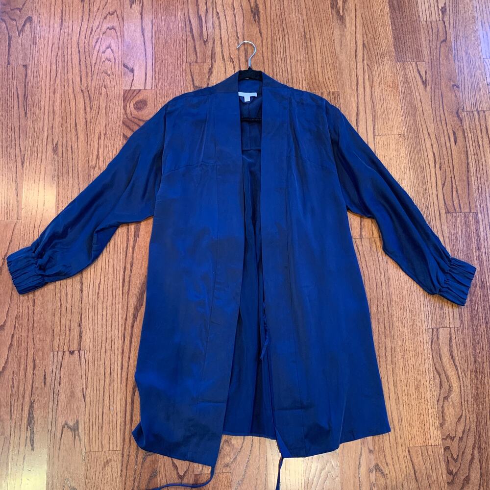 Lunya Washable Silk Robe MSRP $298 | Navy Blue | Size XS/S - Picture 6 of 10